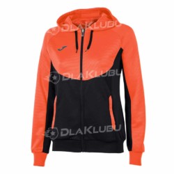 Bluza z kapturem damska JOMA Essential różowo-czarna