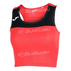 Top damski bez rękawów JOMA Race koralowo czarny