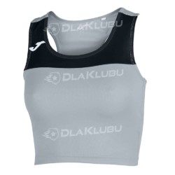 Top damski bez rękawów JOMA Race szaro-czarny