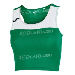 Top damski bez rękawów JOMA Race zielono-biały