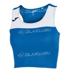 Top damski bez rękawów JOMA Race niebiesko-biały
