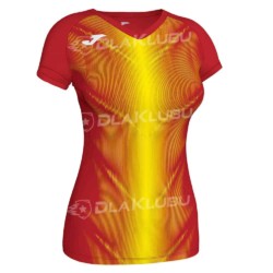 Koszulka biegowa damska JOMA Olimpia czerwono żółta