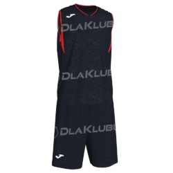Strój koszykarski JOMA Campus czarno czerwony