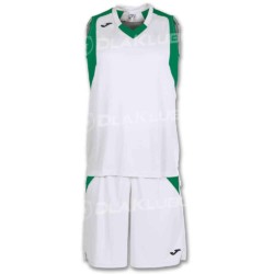 Strój koszykarski JOMA Final biało zielony