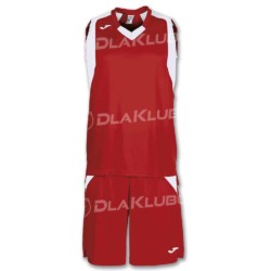 Strój koszykarski JOMA Final czerwono biały