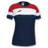 Koszulka sportowa damska Joma Crew IV granatowo czerwona 901039.336