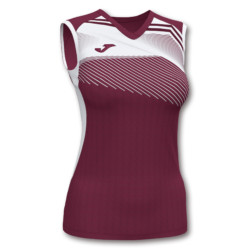 Koszulka damska siatkarska Joma Supernova II burgundowo biała 901126.672